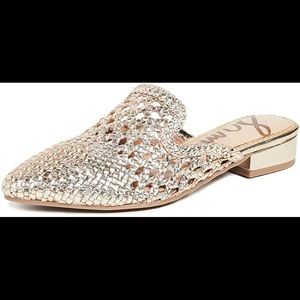 Sam Edelman Gold Clara Mule